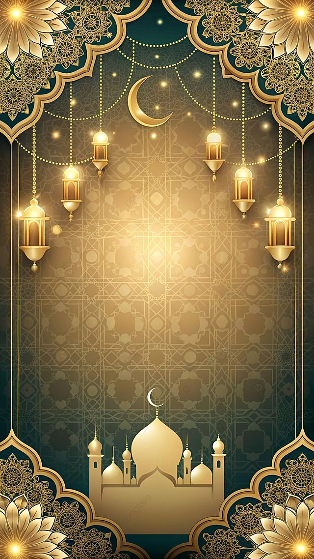 Free Islamic Golden Backdrop Wallpapers for Elegance