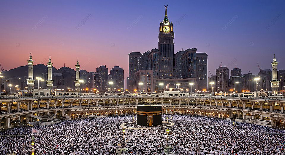 Download Free Twilight Photos of Kaaba & Abraj Al Bait in Mecca Download Free Twilight Photos of Kaaba & Abraj Al Bait in Mecca