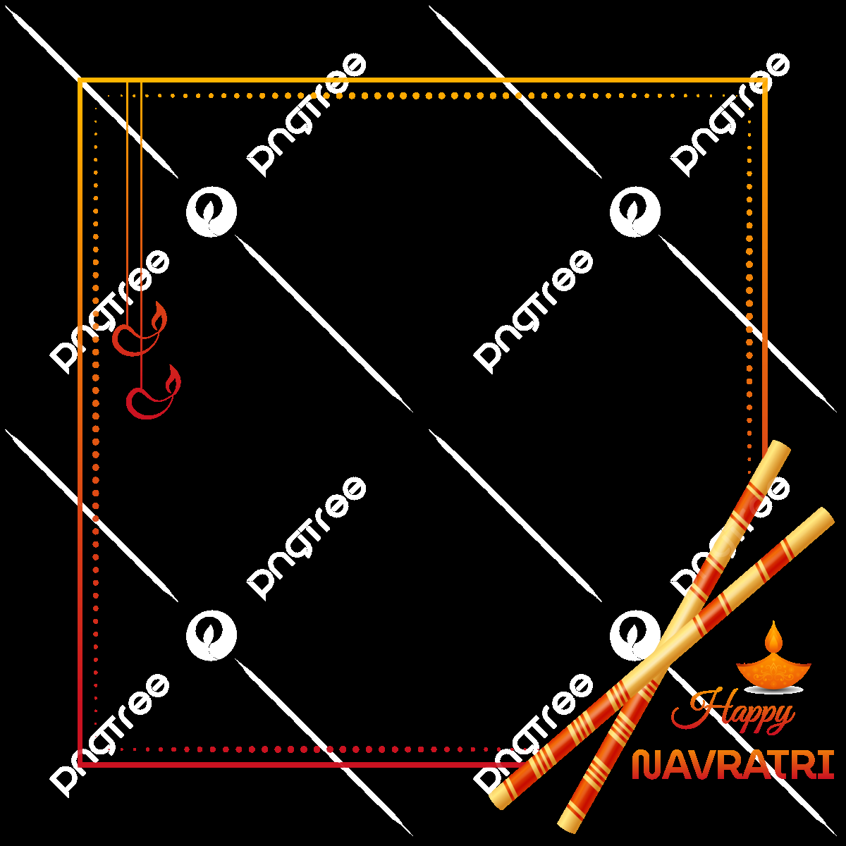 Free Navratri Dandiya Sticks PNG & Vector Frames for Download Free Navratri Dandiya Sticks PNG & Vector Frames for Download