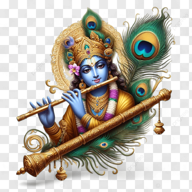 Lord Krishna Plays Flute: Devotion Meets Masterpiece Lord Krishna Plays Flute: Devotion Meets Masterpiece
