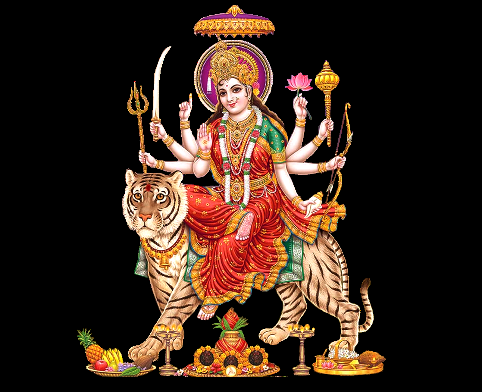Download Free Durga Clipart with Transparent Background