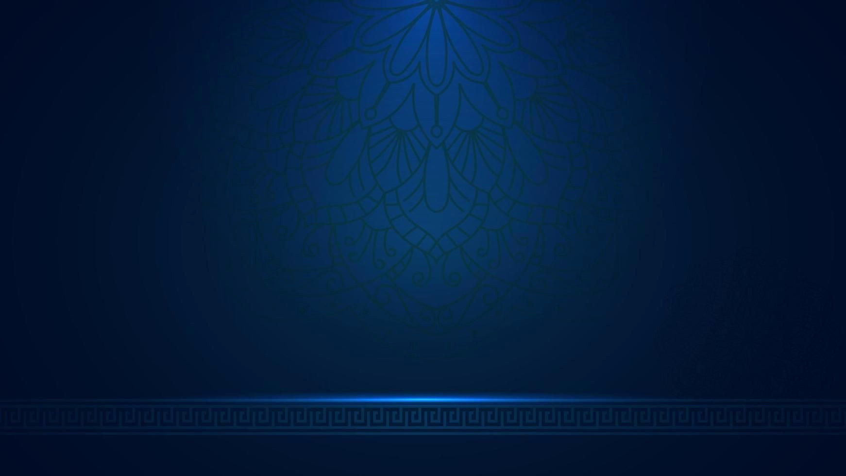 Blue Islamic Mosaic Background Design Template (Free Download) Blue Islamic Mosaic Background Design Template (Free Download)