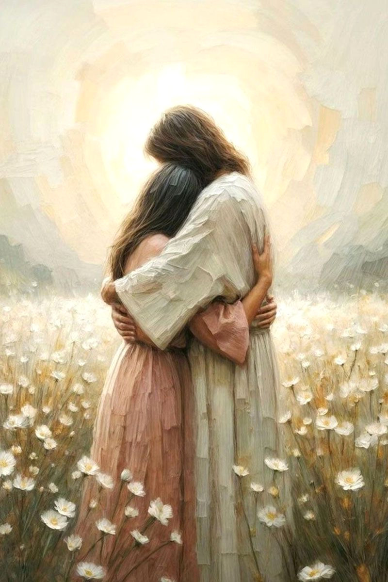 Jesus Hugs You: A Heartwarming Christian Art Jesus Hugs You: A Heartwarming Christian Art